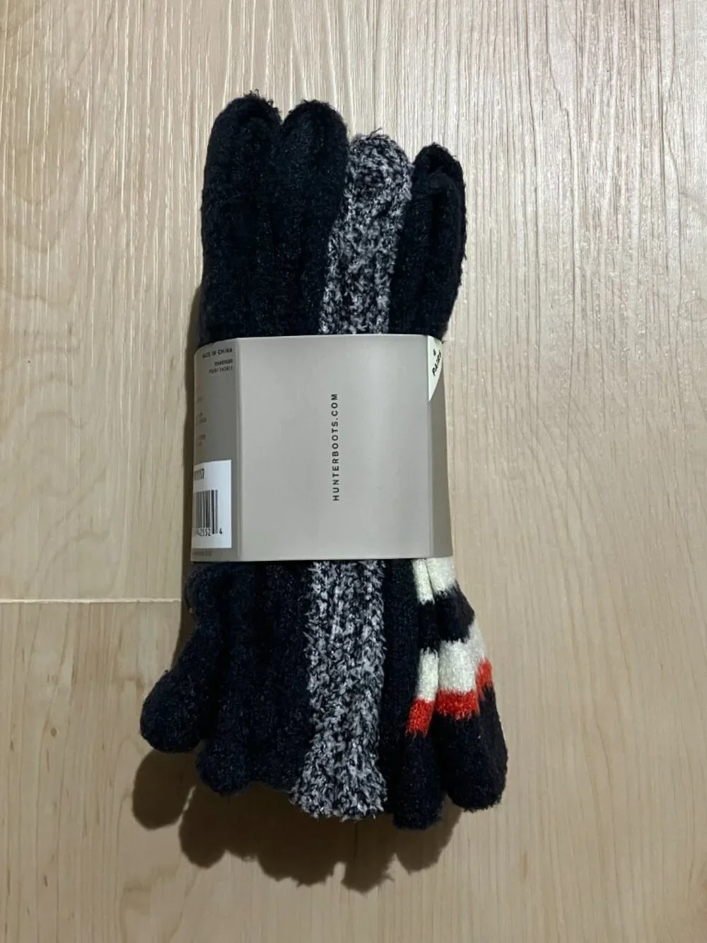 NWT Hunter Women's Cozy Sock, 4-pair - Black